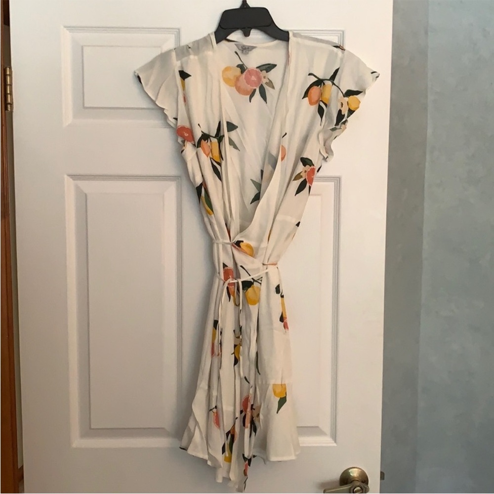 Rails Grapefruit Wrap Dress - Size Medium - image 2